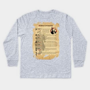 The Seven Virtues of Bushido V Kids Long Sleeve T-Shirt